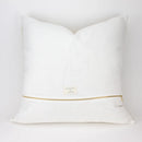 24" Ivory W/Tan Stripes - Indian Wool Pillow Cover Only