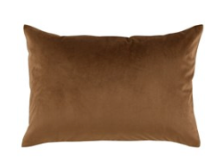 14" x 20" Torri Velvet Chestnut Lumbar Pillow Cover Only