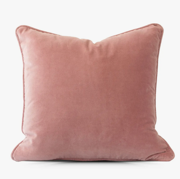 Rose Velvet Pillow 20 x 20 cover Only