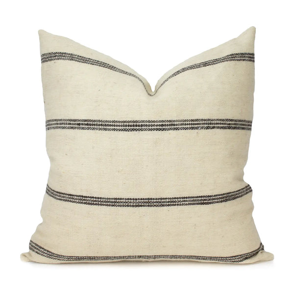 24" Ivory Indian Wool Pillow